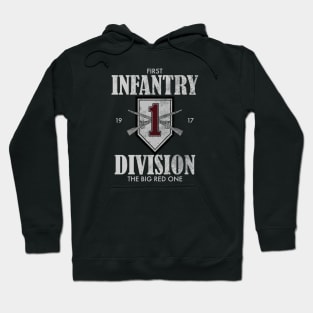 1st Infantry Division (distressed) Hoodie